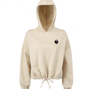 Emily Hoody Cropped Nude